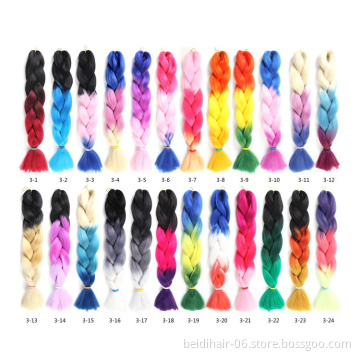 32 inch High Temperature Fiber Hair Ombre Braids Crochet Braids Jumbo Braiding Hair